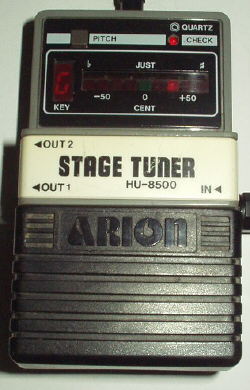 ARION STAGE TUNER HU-8500のレビュー ギターエフェクター専門